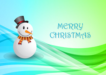 Snowman Christmas Greeting Card 1013